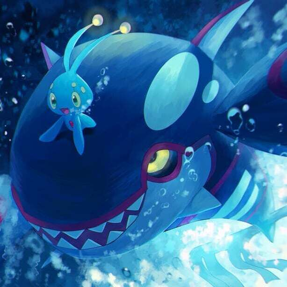 Manaphy & Kyogre art by rongai28